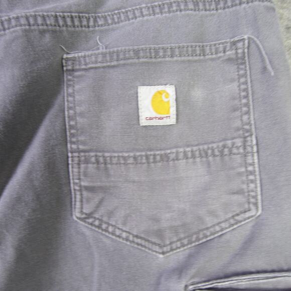 Carhartt Pants Mens 38x30 Gray Relaxed Fit Workwear Carpenter Utility Pocket - Picture 7 of 10